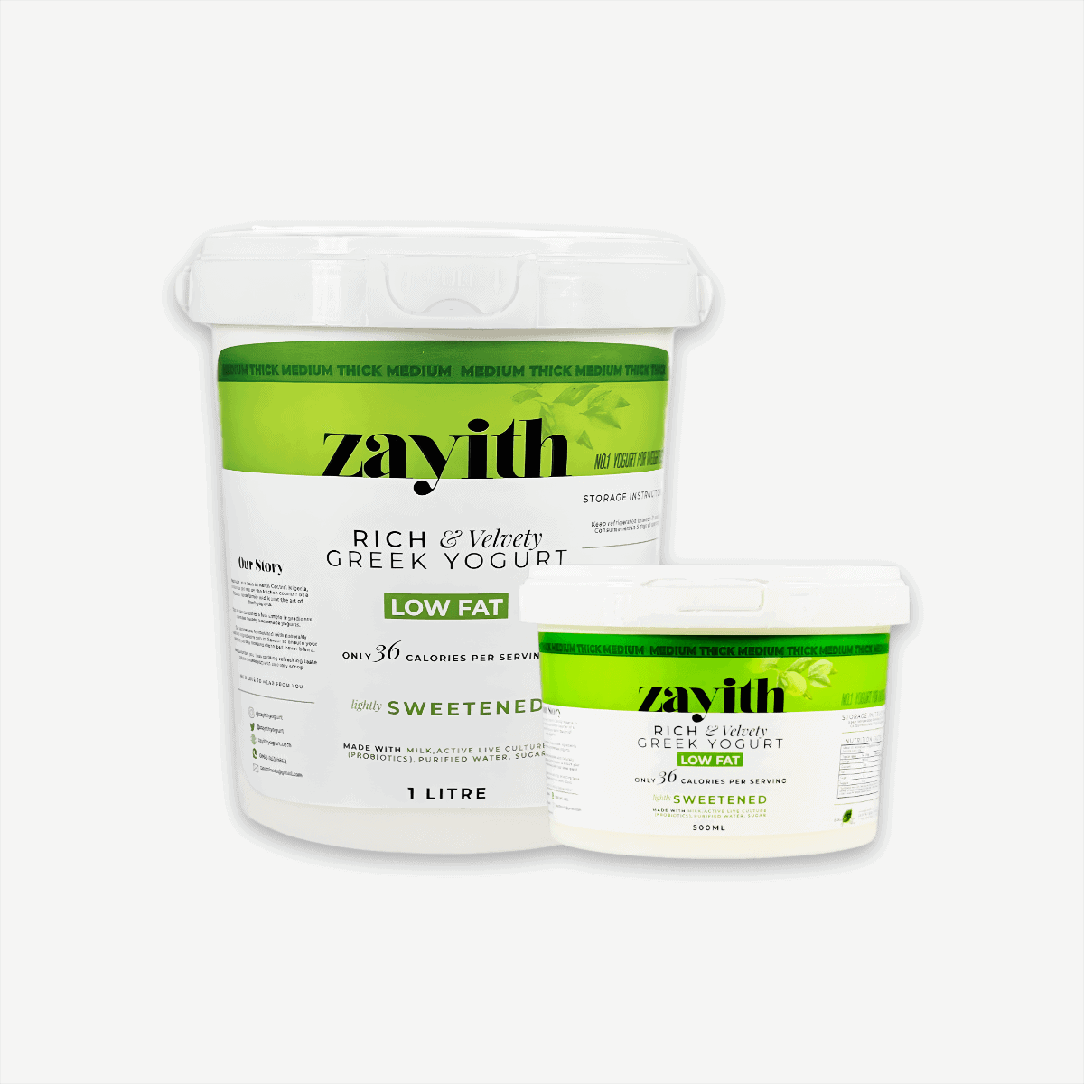 Zayith Low Fat Sweetened Greek Yogurt